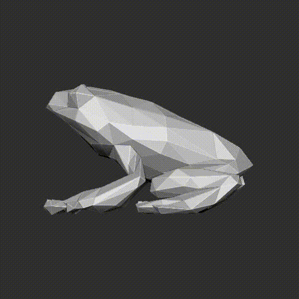 Low Poly Frog 3d model