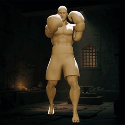 Male Boxer v1 3d model