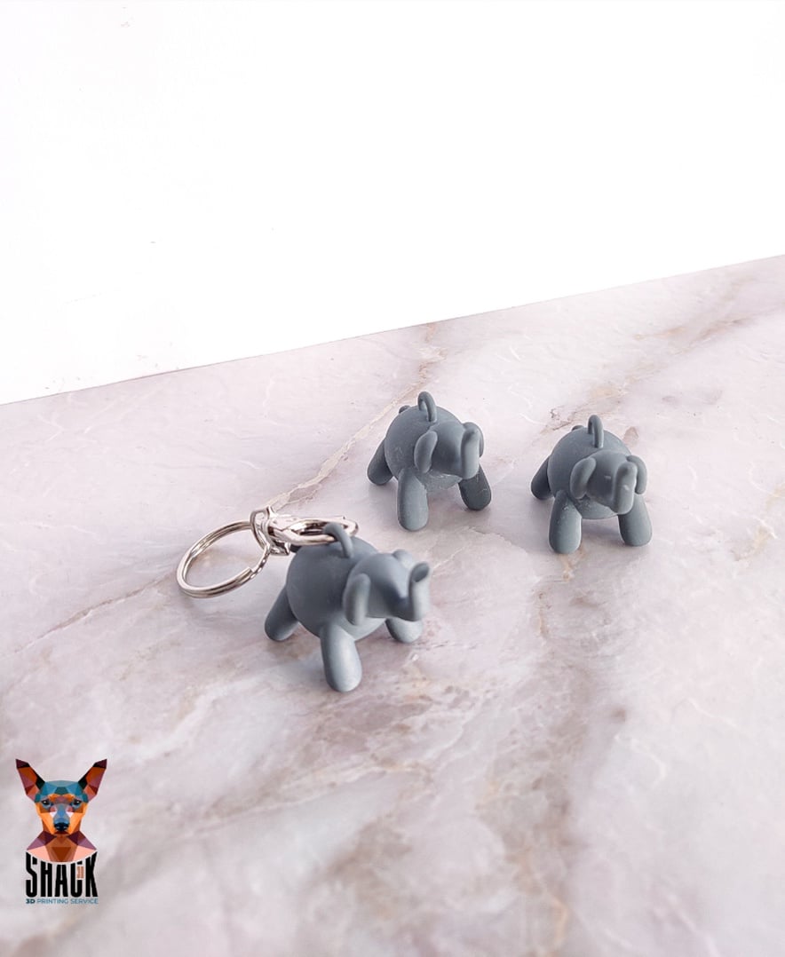 Balloon Elephant Charm 3d model