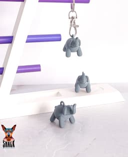 Balloon Elephant Charm 3d model