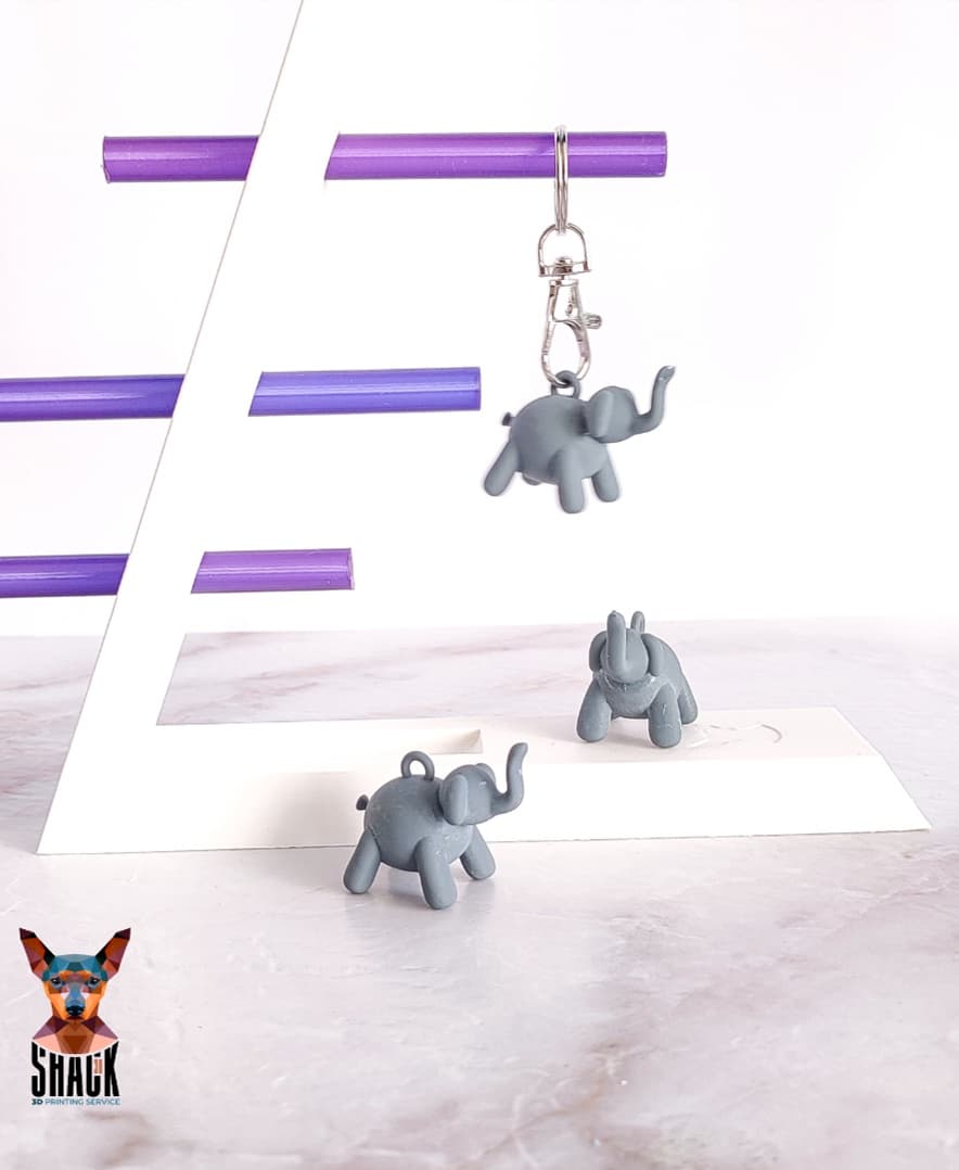 Balloon Elephant Charm 3d model