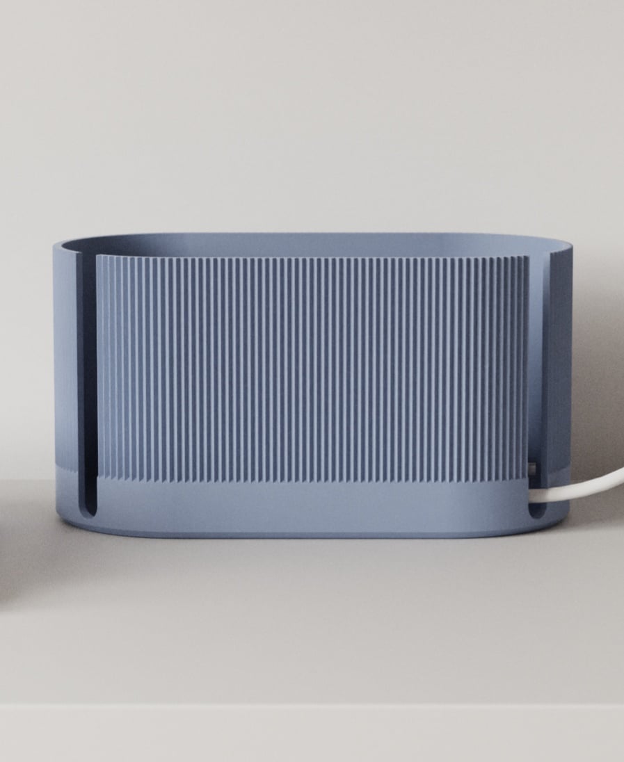 Cable Management Box - Line pattern - Cable Storage Collection 3d model