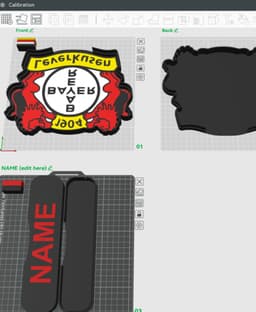 Bayer Leverkusen Sign - LED Strip Compatible 3d model