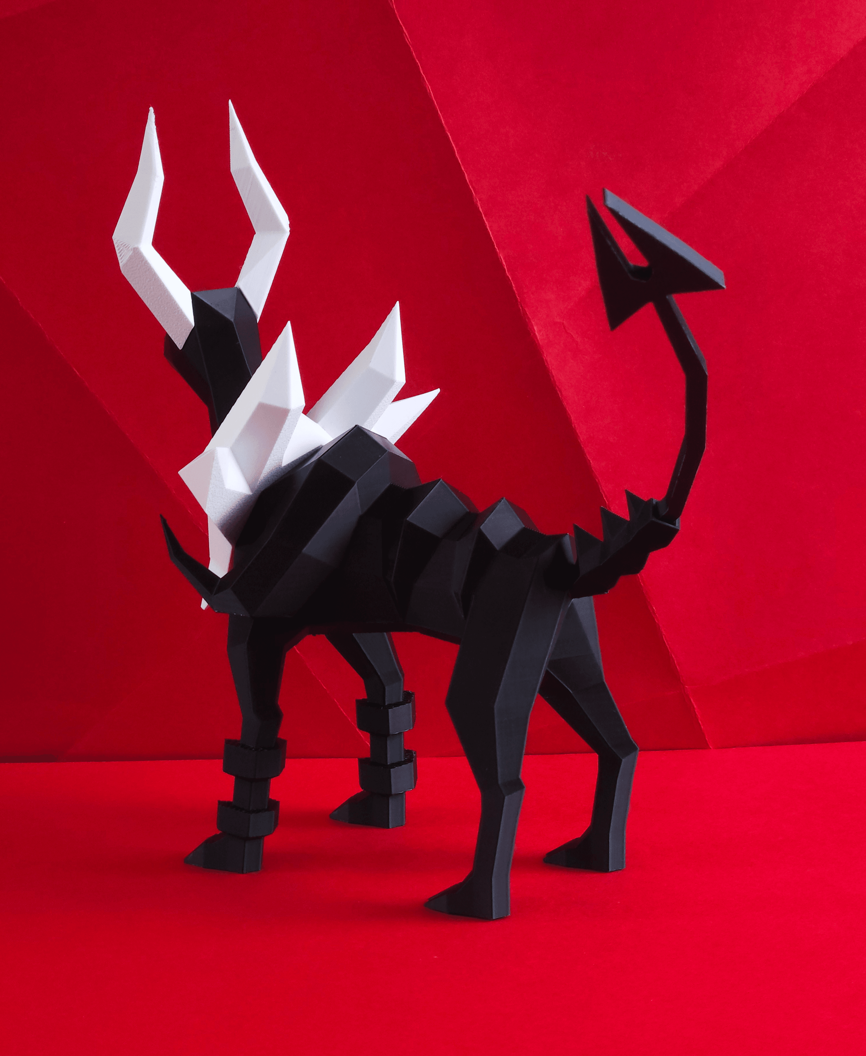 Mega Houndoom Low Poly Pokemon 3d model