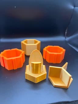 DESK honey combs v.stl 3d model