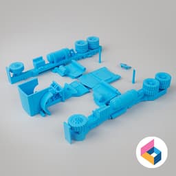 Foldable Truck_Peterbilt-379 3d model