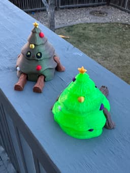 Teal Cat Creative Tree Dude 3d model