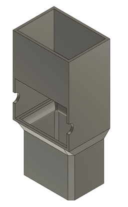 Gutter Downspout Filter Attachment 3d model