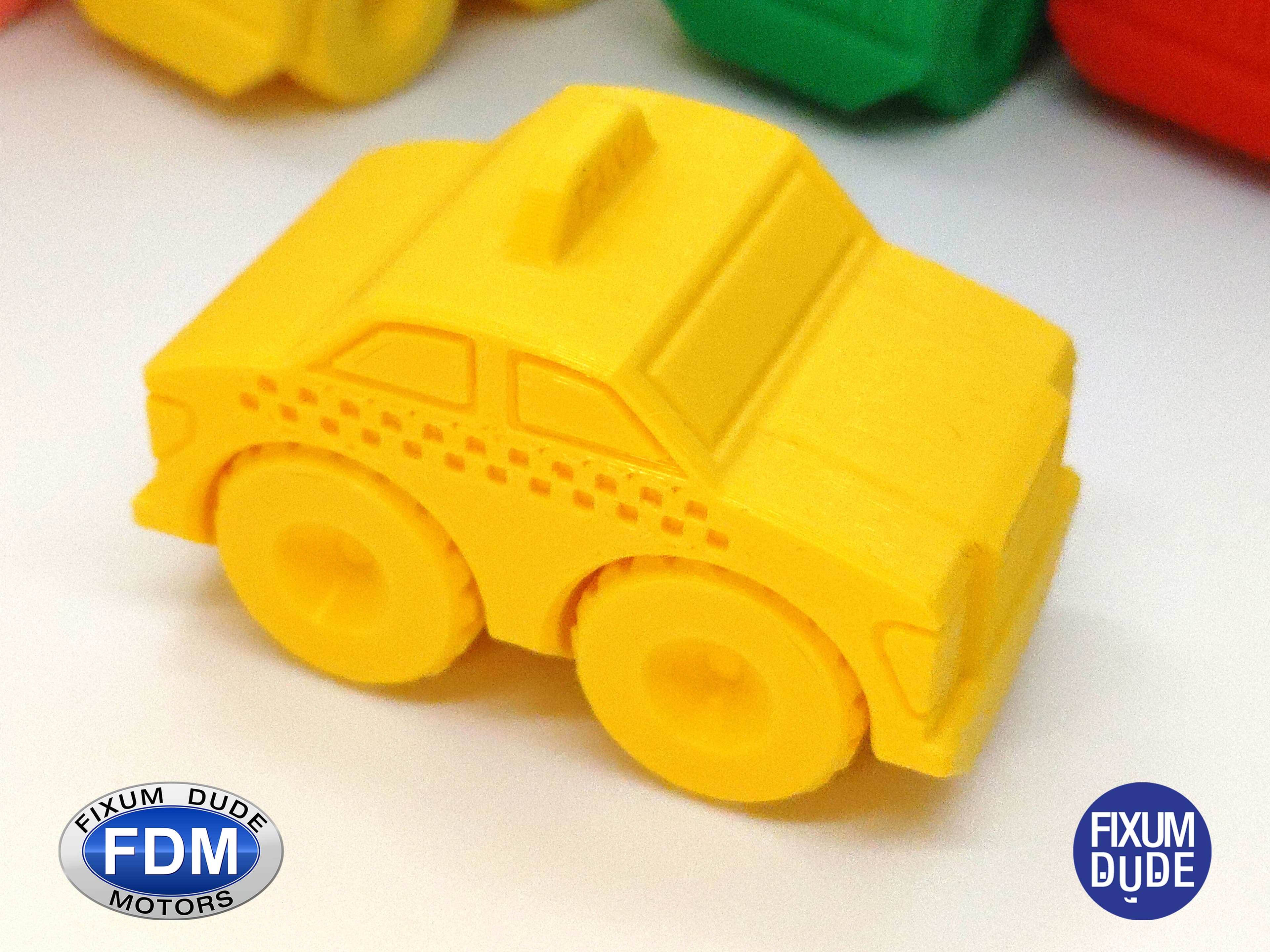 Fixum Dude Motors PiP Taxi Cab 3d model