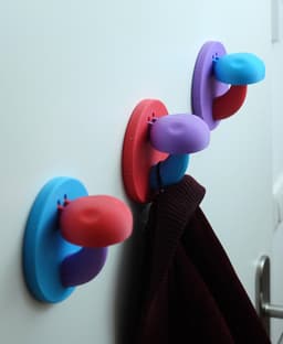 Mushroom coat hook / hanger 3d model