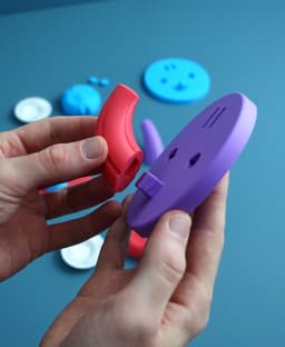 Mushroom coat hook / hanger 3d model