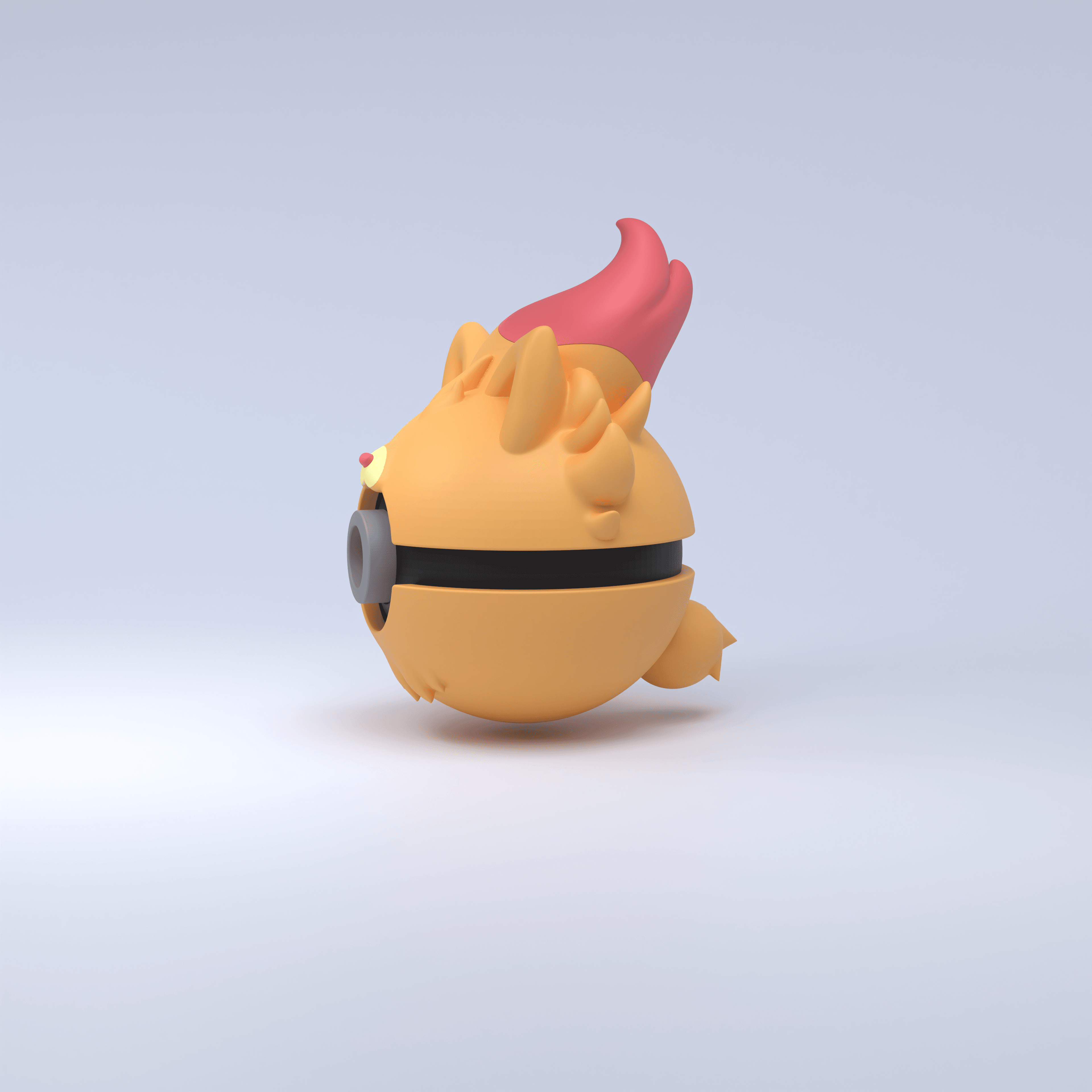 Pompom Pokeball 3d model