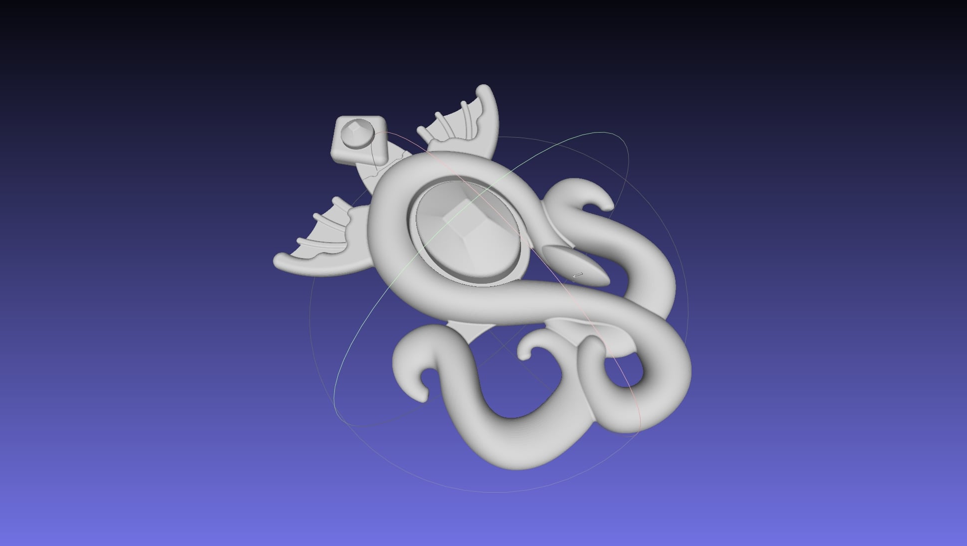 Final Fantasy XIV Yshtola Snake Pendant Basic Model 3d model