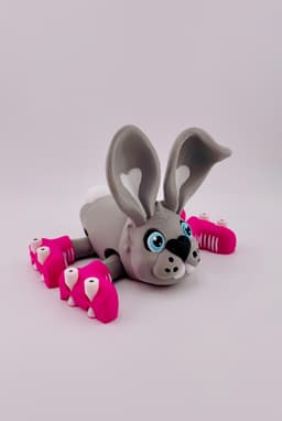 Bunny Roller Skate Flexi 3d model