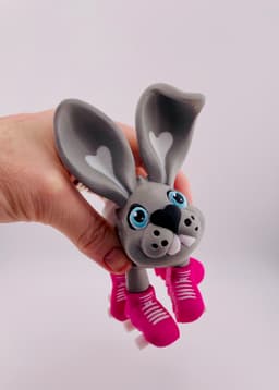 Bunny Roller Skate Flexi 3d model