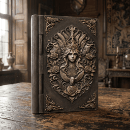 Gothic Raven Queen Jewelry Book Box Set 3d model