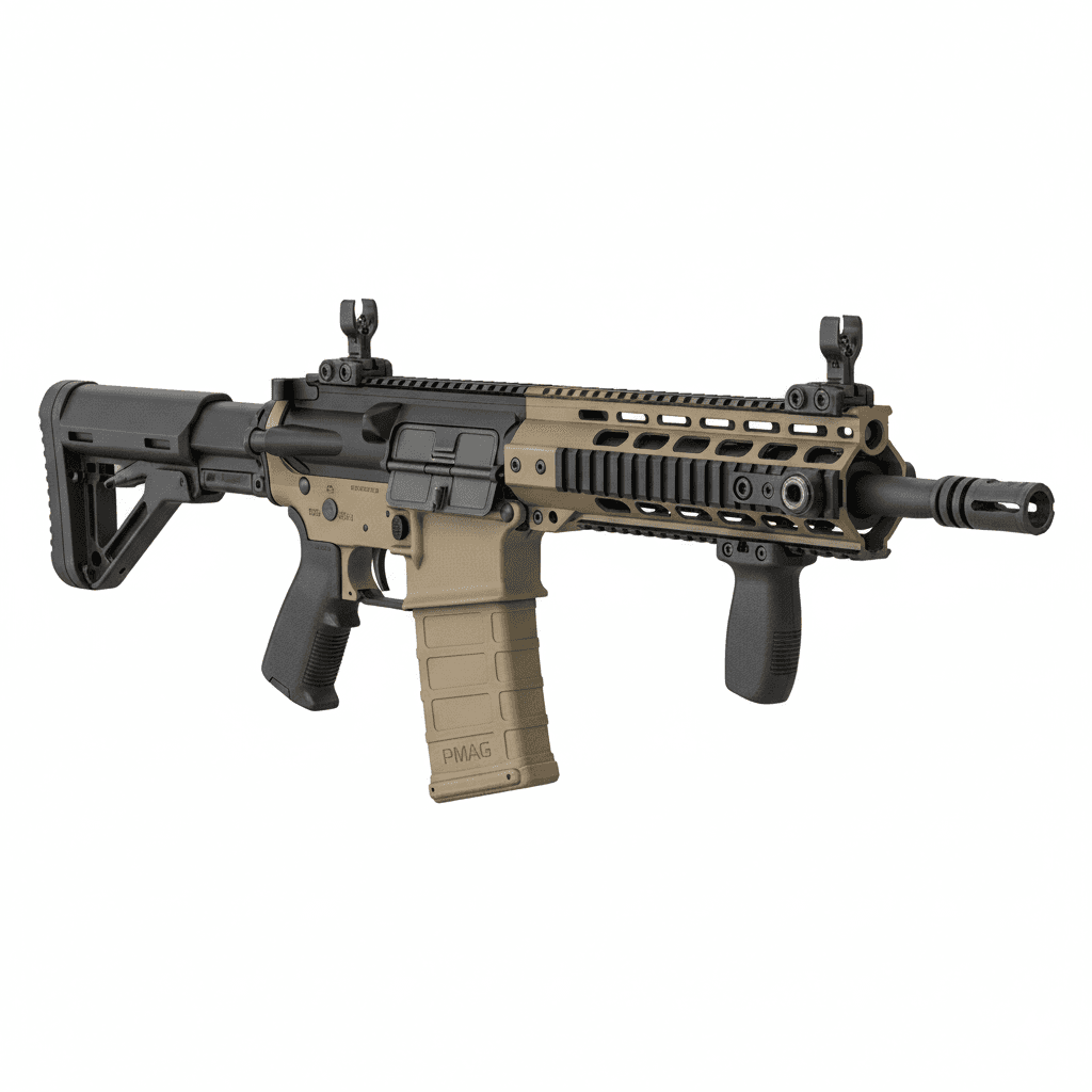 Gun FN SCAR Heavy Battle Rifle 3d model