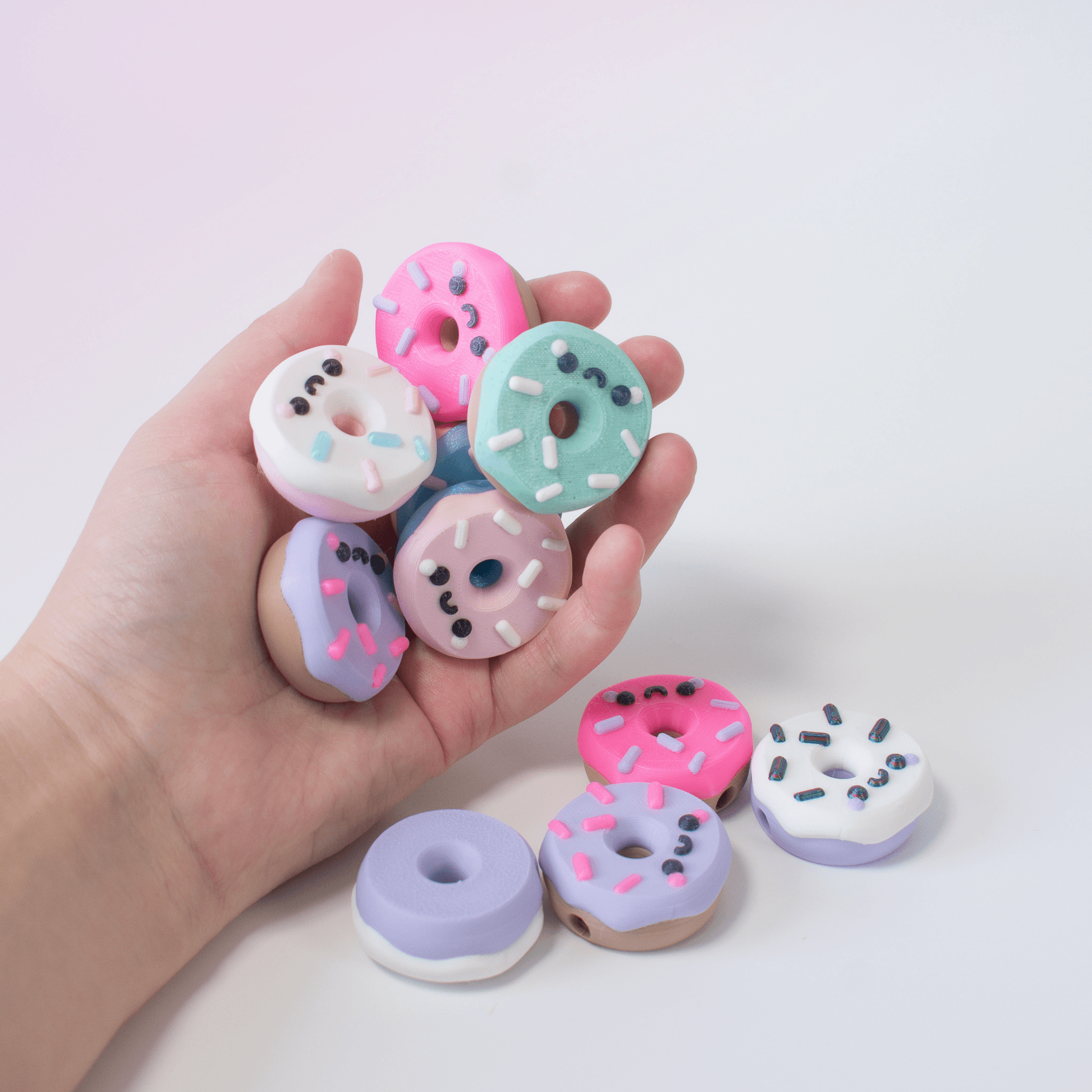 Donut Keychain 3d model