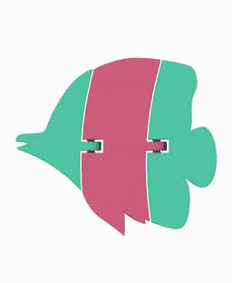 Articulated Tropical Fish 3d model