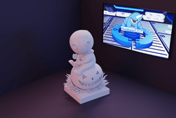 Boneco Sentado abobora.stl 3d model