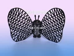 012 Butterfree Pokemon Wiremon Figure 3d model