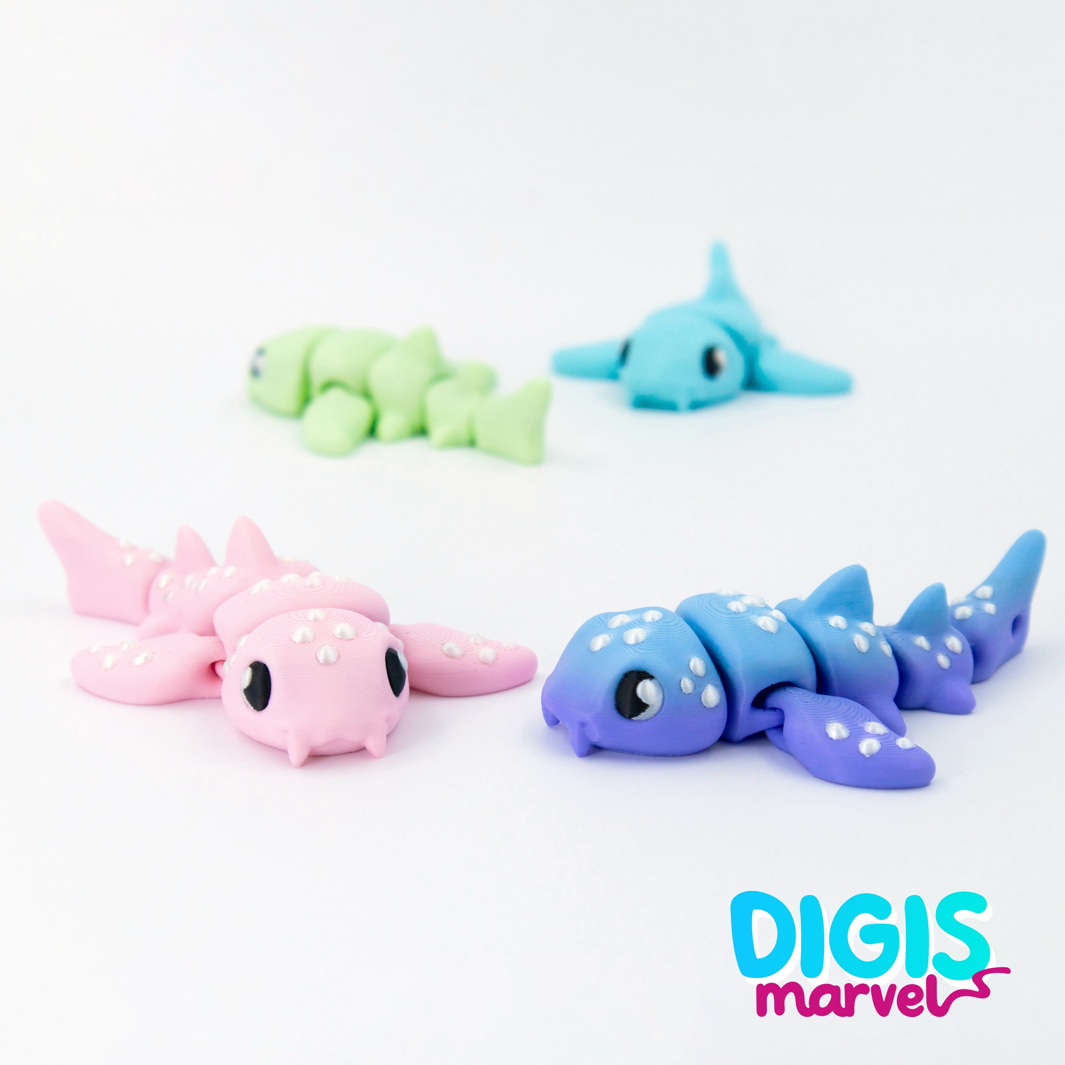 Nurse Shark Flexi + Keychain 3d model