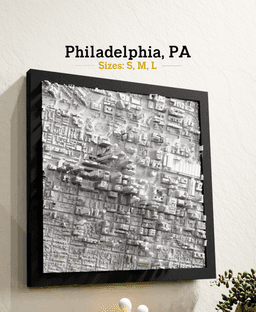 Philadelphia, PA - S, M, & L 3d model