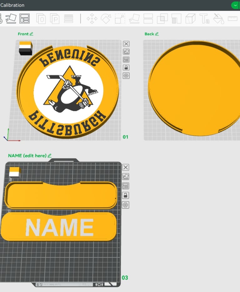 Pittsburgh Penguins Sign – LED Strip Compatible 3d model