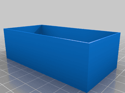 Box with sliding lid and hidden compartment 3d model