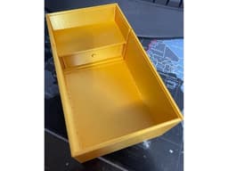 Box with sliding lid and hidden compartment 3d model
