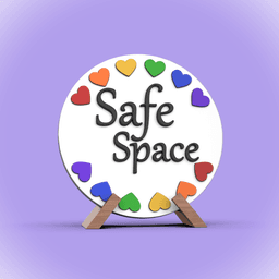 Safe Space Pride Plaque 3d model