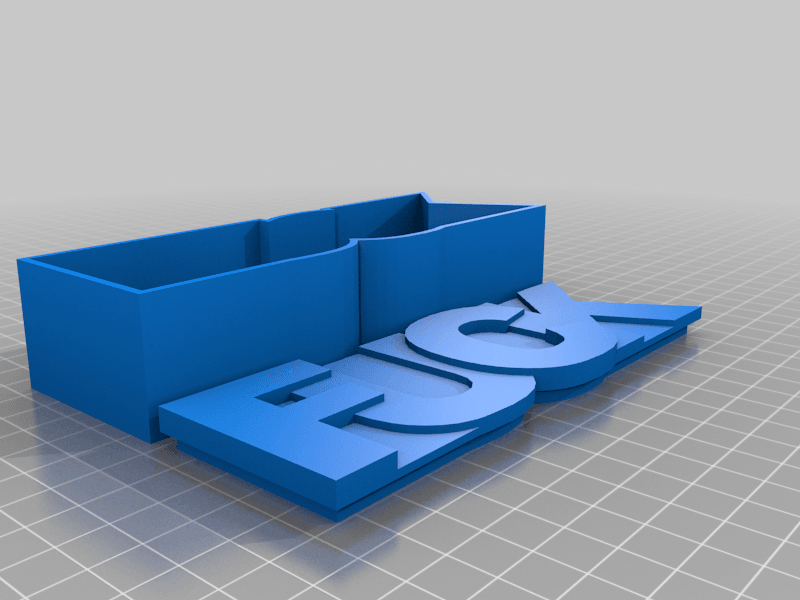 FUCK box . 3d model