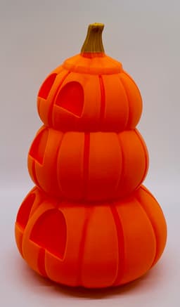 Pumpkin Stack LED Tealight Assortment 3d model