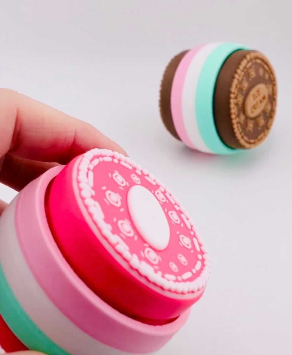 Cookie Ice Cream Sandwich DOUBLE Clicker 3d model