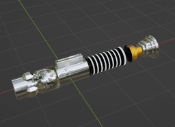 Luke Skywalker Green lightsaber 3d model