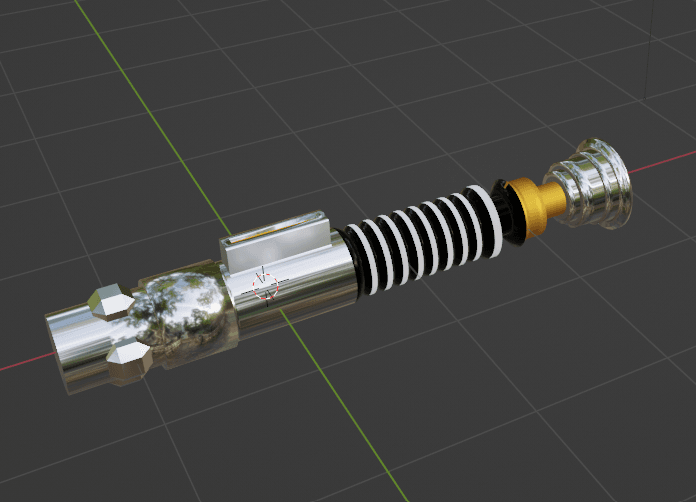 Luke Skywalker Green lightsaber 3d model