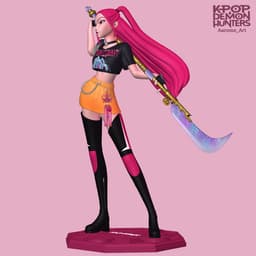 Mira Kpop Demon Hunters 3d model