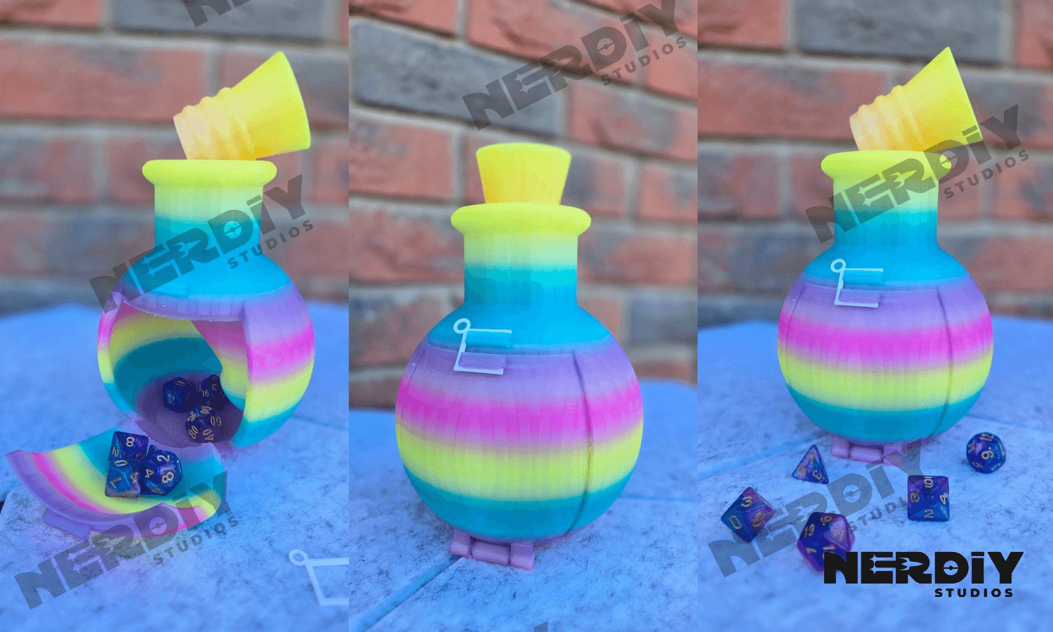 Potion Bottle Dice Roller 3d model