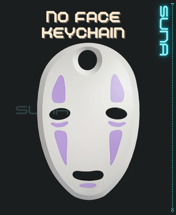 No Face Mask - Keychain 3d model
