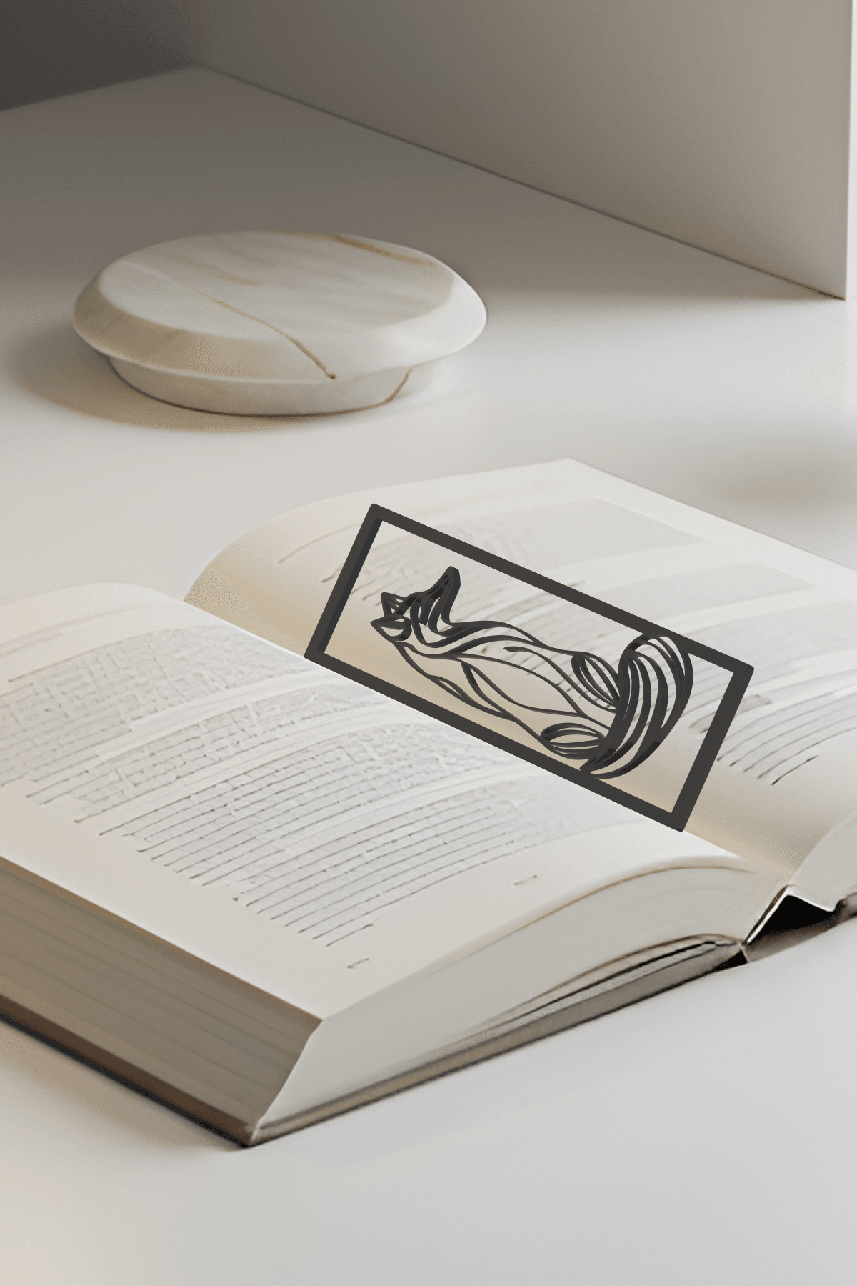 Fox Bookmark, Gift Idea 3d model