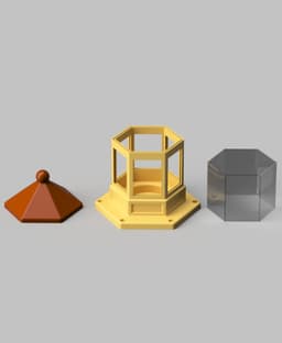 Lighthouse LED Tea Light Decoration 3d model