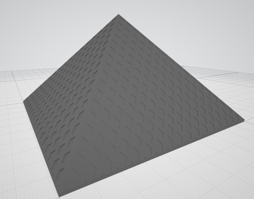 Pirámide del Louvre 3d model