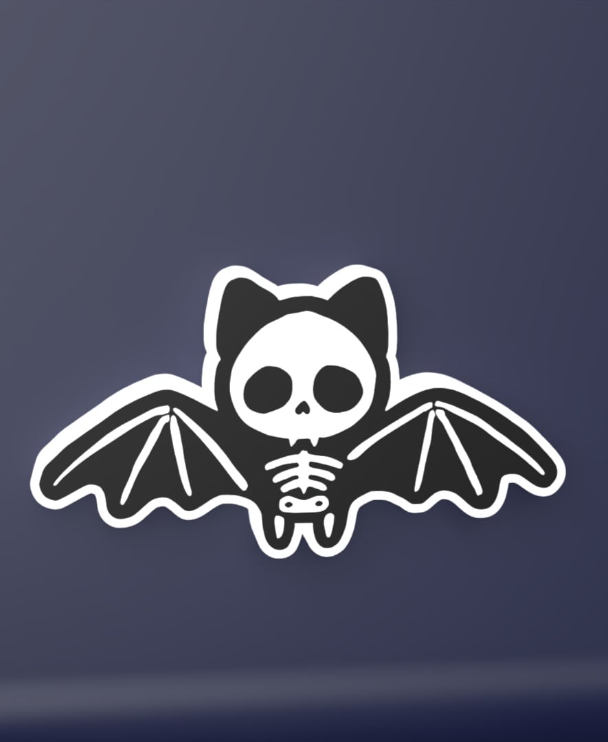 Skeleton Bat - LED Strip compatible 3d model