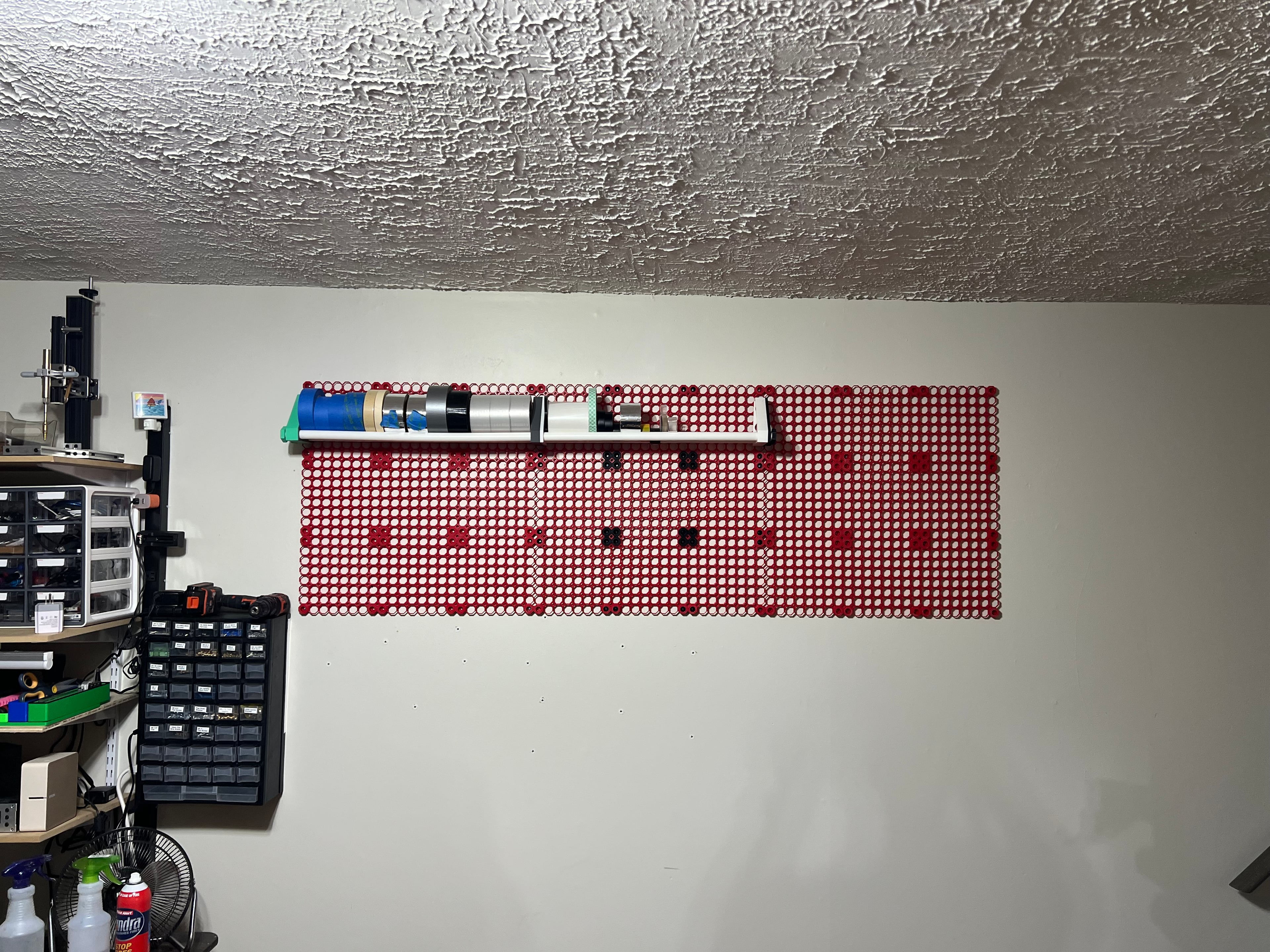 Multiboard Tape Roll Storage Rack 3d model