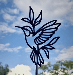 Hummingbird Floral 2D Wall Art Set 3d model