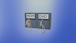 Post Office Box Key Holder 3d model