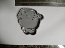 Baby Carriage Cookie Cutter.stl 3d model