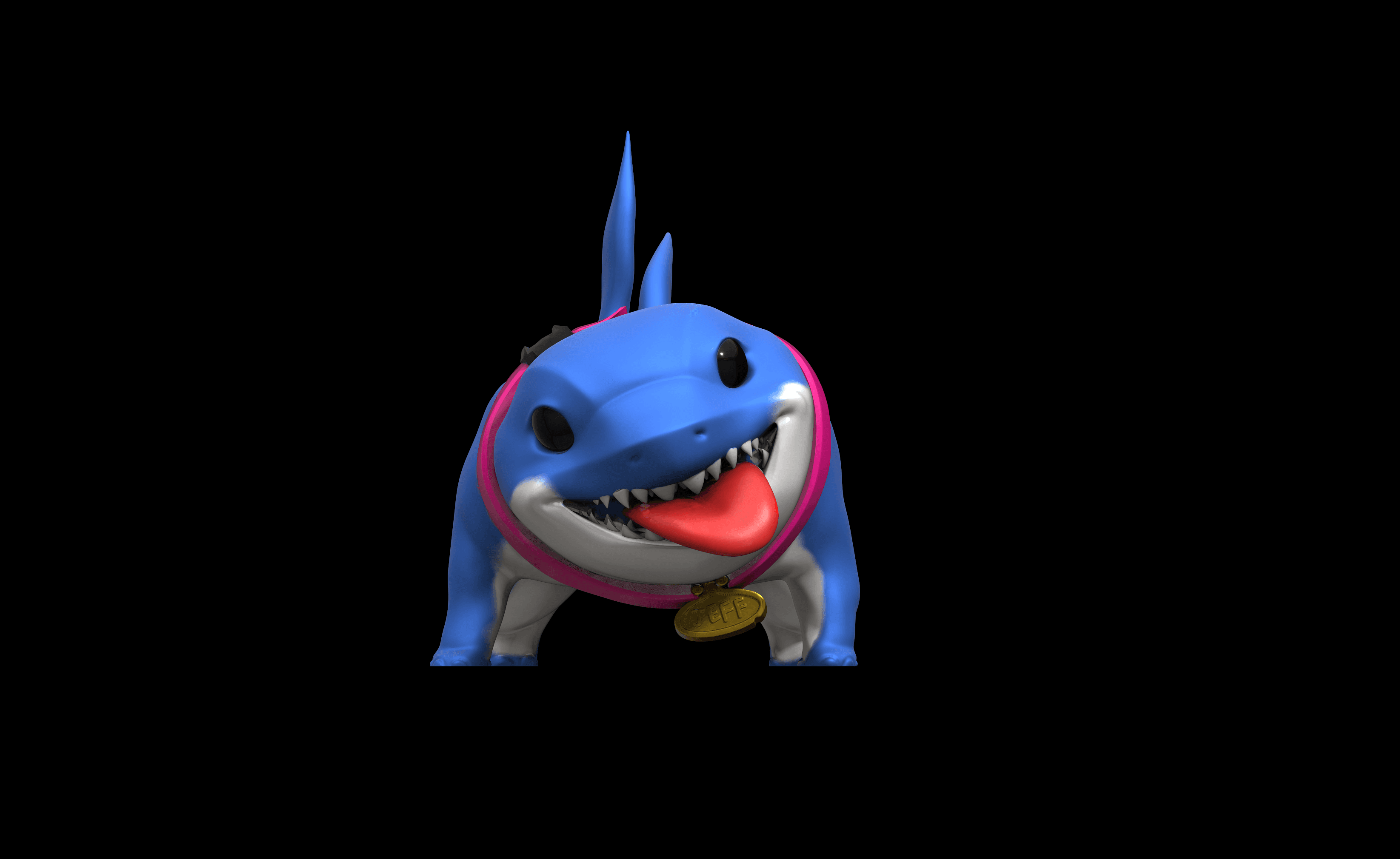 Jeff the Shark Figure and Flexi-Figure - Marvel Rivals 3d model