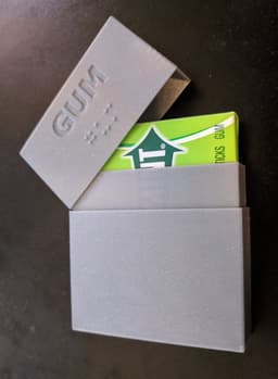 Wrigleys gum case 3d model