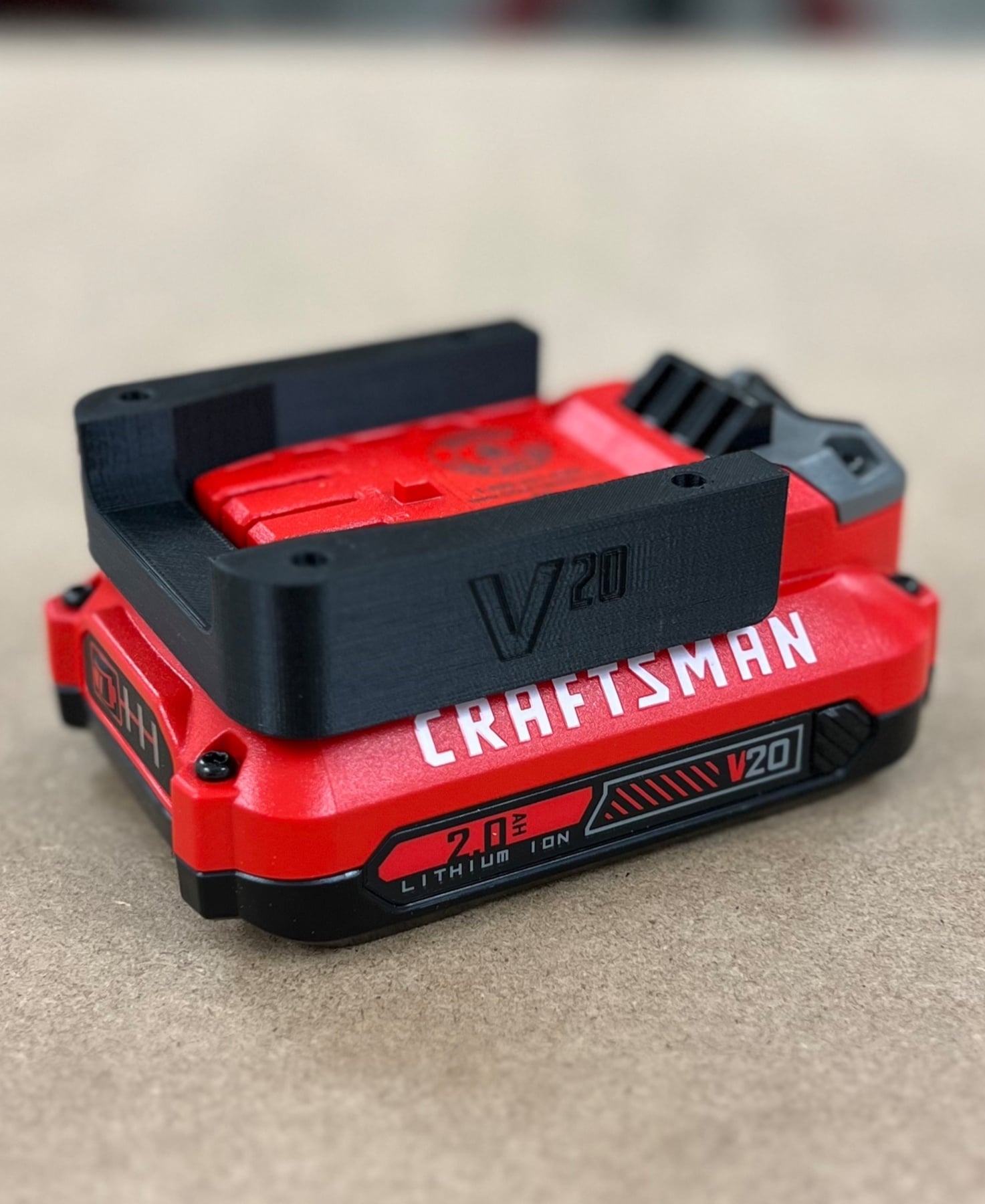 Craftsman 20V Battery Mount - Craftsman 20V Battery Mount - 3d model